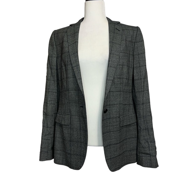 dolce & Gabbana Luxury Plaid Windowpance Check Wool / Silk Blazer Women - Picture 2 of 16